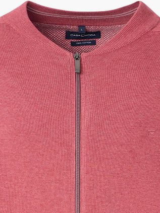 CASAMODA Strickjacke Zip Fresh Brick