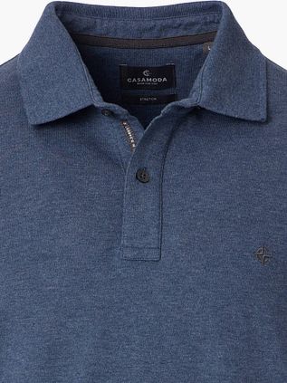 CASAMODA Poloshirt Stretch Melange Marine