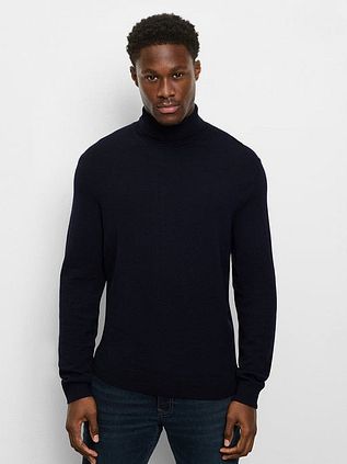 Olymp Turtleneck Wool Navy