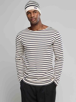 Armor-Lux Trui Strepen Off White