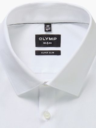 OLYMP No'6 six Hemd Skinny Fit Weiß