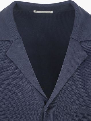 KnowledgeCotton Apparel Knitted Top Dunkelblau