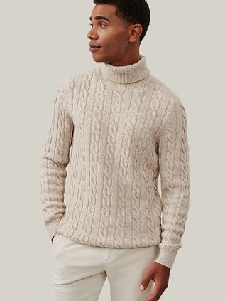 Cavallaro Marzano Roll Neck Beige