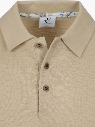 R2 Amsterdam Polo Rayas Beige