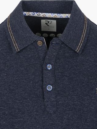 R2 Amsterdam Polo Soft Solid Blue