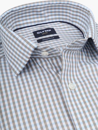 OLYMP Luxor Shirt Beige Check