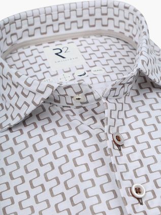 R2 Sorona Camisa Estampada Beige