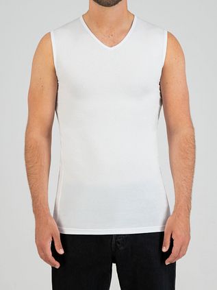 Slater Basic Singlet Weiß