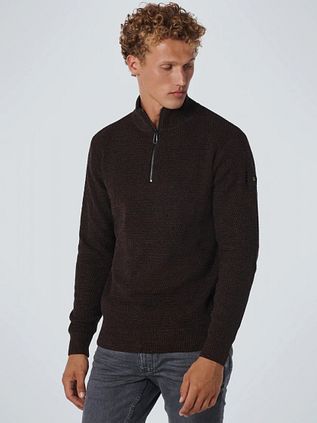 No Excess Half Zip Pullover Coffee