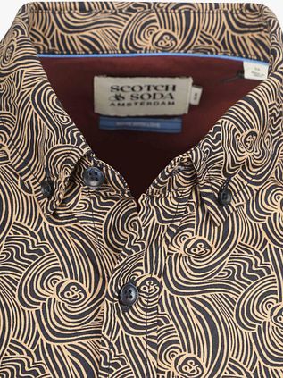 Scotch and Soda Shirt Print Beige