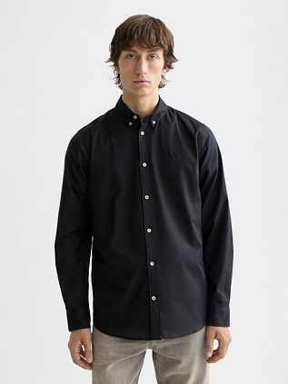 Scotch and Soda Core Oxford Hemd Schwarz