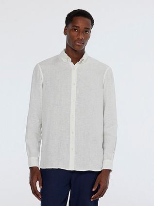 Scotch and Soda Leinenhemd Weiß