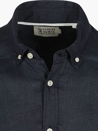 Scotch and Soda Leinenhemd Navy