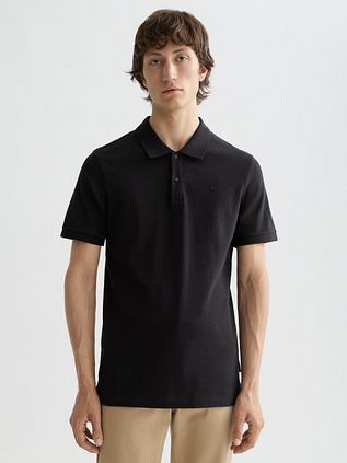 Scotch And Soda Core Piqué Polo Shirt Black