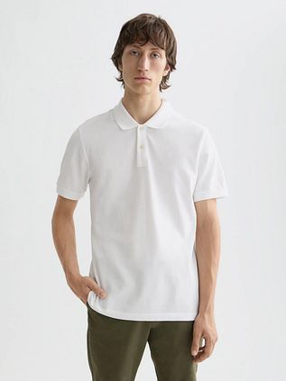 Scotch and Soda Core Piqué Poloshirt Weiß