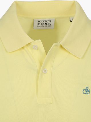 Scotch And Soda Core Piqué Polo Shirt Yellow