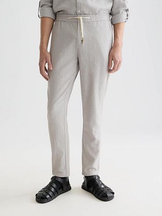 Scotch and Soda Chino Warren Cotton Linen Greige