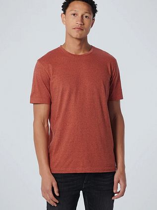 No Excess T-Shirt Stripe Melange Red
