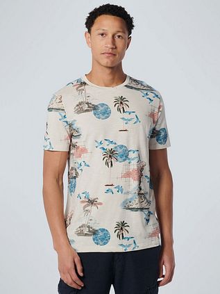No Excess T-Shirt Print Ecru