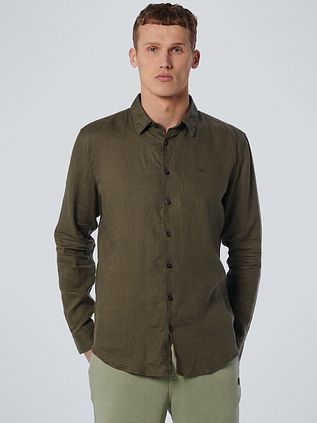 No Excess Shirt Linen Army Green