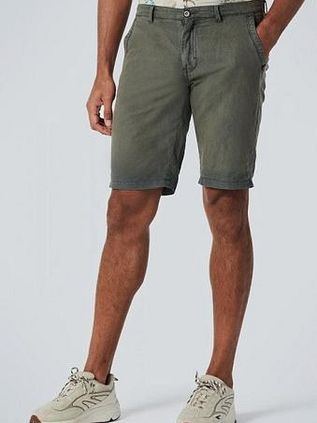 No Excess Cargo Short Linen Green