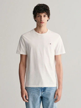 Gant T-shirt Shield Logo Wit