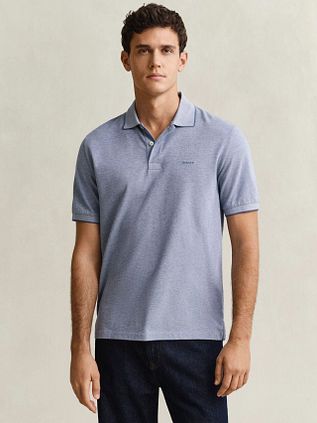 Gant 2Tone Piqué Poloshirt Blau