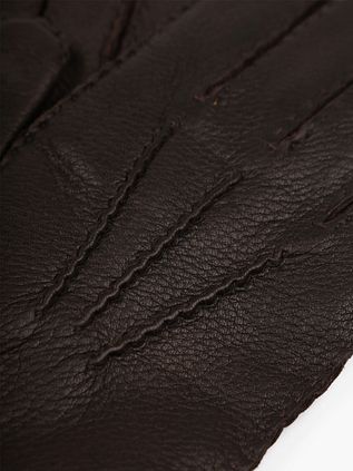 Hestra Gloves Matthew Leather Dark Brown