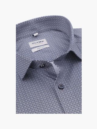 OLYMP Level 5 Hemd Druck Blau
