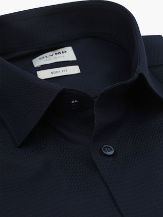 OLYMP Hemd Level 5 Navy Extra Long Sleeves