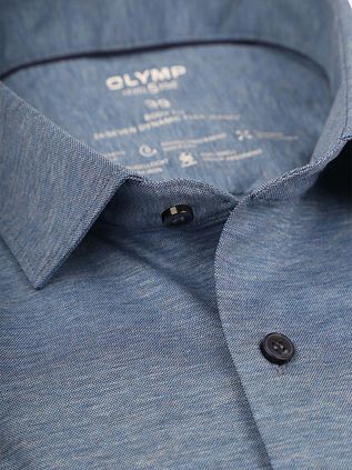 OLYMP Shirt Level 5 24/Seven Melange Blue