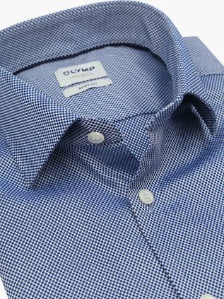 Olymp Level 5 Dobby Shirt Royal