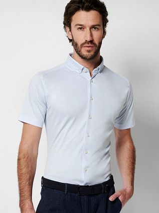 Desoto Chemise Manches Courtes Bleu Clair 051