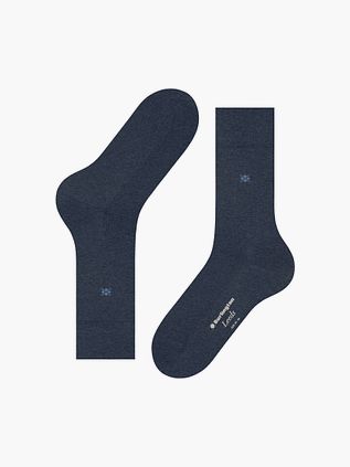 Burlington Leeds 6688 Wool Mix Sock Dark Blue