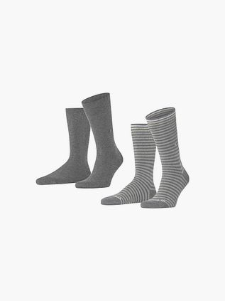 Burlington Everyday 2-Pack Stripes Grey