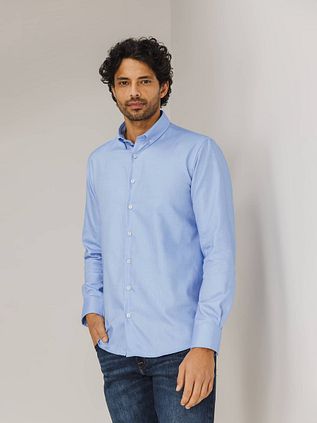 State Of Art Essentials Oxford Hemd Blau