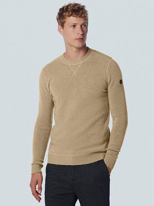 No Excess Pullover Melange Beige