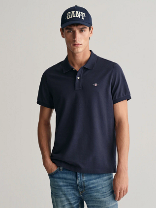Gant Shield Piqué Poloshirt Navy