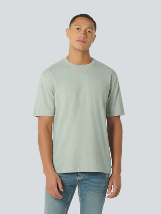 No Excess T-Shirt Melange Mintgrün