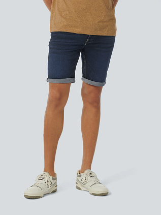 No Excess Denim Short Dark Blue
