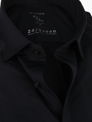OLYMP No'6 Hemd 24/Seven Dunkelblau