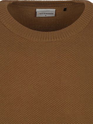 No Excess Pullover Solid Jacquard Khaki