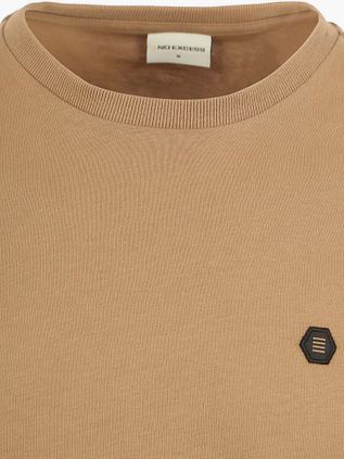 No Excess Luxurious Soft T-Shirt Beige
