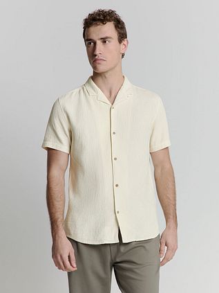No Excess Short Sleeve Shirt Structure Ecru