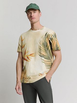 No-Excess T-Shirt Crewneck Print Ecru