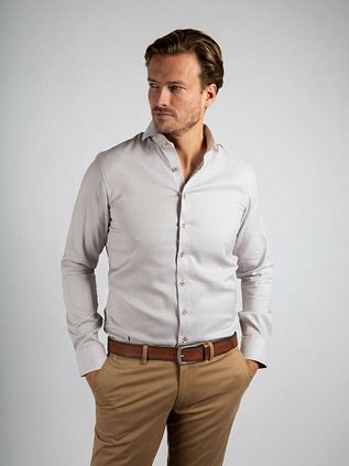 Suitable Shirt Jacquard Luxe Red
