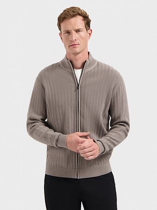 No Excess Cardigan Knitted Structure Clay
