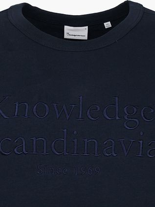 KnowledgeCotton Apparel Pullover Elm Navy