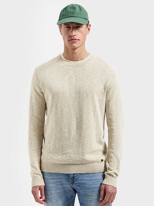 No Excess Pullover Slub Beige
