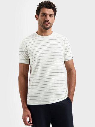 No-Excess T-Shirt Pin Stripe White